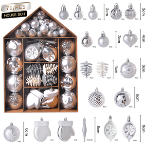 2023 REE 70 Plastic lastic xed ixed ululk OME Home edding arty ececor IG iant ararge rihristmas REE todos los Ornaments IFT Bojes et - Product Image 4