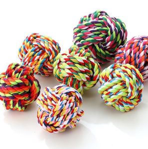 Giocattoli colorati per cani palle di cotone resistente cane giocattolo interattivo per animali domestici - Product Image 3