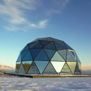 Ngoài trời sang trọng Glass glamping Dome geodesic Lều tuyết Lều nhà với phòng tắm cho 2-4 người để ở DOMO geodesico de lujo - Product Image 3