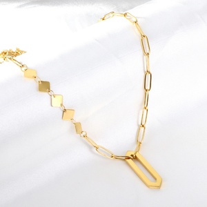 Collier en or plaqué 14K 18K, bijoux de Dubaï pour femmes, résistant à la décoloration - Product Image 4