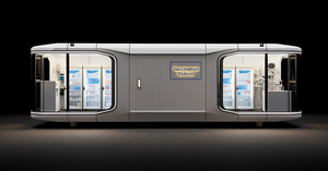 Station <span class=keywords><strong>de</strong></span> vaccination étanche à structure modulaire en acier avec stockage réfrigéré pour usage hospitalier - Product Image 4