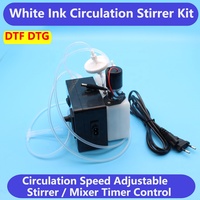 Système de circulation d'encre blanche DTF/DTG avec agitateur, minuterie et réservoir pour Epson L1800, L805, XP600, 4720, I3200, L18050 – Évite les précipitations