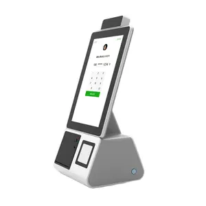 Newest Design Face Payment 10 Points Capacitive Screen Point Of Sale Kiosk Self Service Cash Register Kiosk
