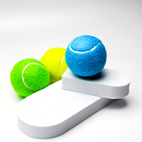 Jouet de balle de tennis pour chien, en caoutchouc hautement élastique, interactif, résistant aux morsures, jouet à mâcher pour chiens de petite, moyenne et grande taille