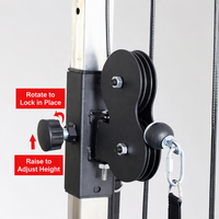 Système de poulies doubles réglables pour machine de tirage vertical, station de câbles de musculation pour entraînement de fitness