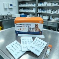 Prueba Rápida Combinada en Cassette para Detección de Dirofilaria/Ehrlichia/Anaplasma/Babesia en Perros, Kit de Prueba para Garrapatas OEM ODM Dynamiker Pets DNP-031 5-10