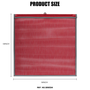 FMCSA 393,87 Aprobado 18X18 pulgadas Malla de PVC Jersey Malla Bandera de seguridad con lazo de alambre ANSI Correas reflectantes - Product Image 2