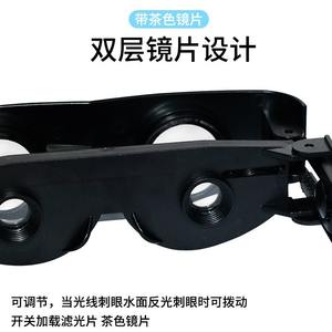 Lunettes grossissantes de pêche 3-6x, jumelles à bandeau en plastique noir pour l'observation de la pêche en étang - Product Image 4