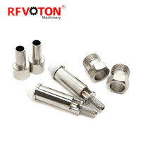 Connecteur RF FME femelle droit à sertir 50 ohms pour câbles coaxiaux RG174, RG316, LMR100