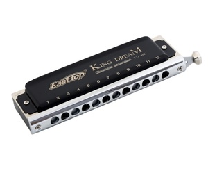 EASTTOP-<span class=keywords><strong>Harmonica</strong></span> <span class=keywords><strong>Chromatique</strong></span> Professionnel T12-48K à <span class=keywords><strong>12</strong></span> <span class=keywords><strong>Trous</strong></span>, avec Anches en Bronze Phosphoreux, Étui à Fermeture Éclair Noir, Concurrentiel - Product Image 1