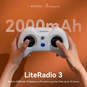 جهاز إرسال لاسلكي BETAFPV LiteRadio <span class=keywords><strong>3</strong></span> الجديد بتردد 2.4 جيجاهرتز و8 قنوات FRSKY / 100 مللي واط ELRS مع بطارية مدمجة 2000 مللي أمبير ووحدة نانو لطائرات FPV - Product Image 4