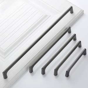 Minimalist <b>Cabinet</b> Door Handles Zinc Alloy Bar Shape Durable For Drawer Wardrobe - Product Image 3