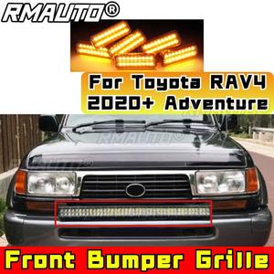 Bandes décoratives LED pour calandre de pare-chocs, kit carrosserie, éclairage de calandre avant pour Toyota Land Cruiser LC80 FJ80, pièce extérieure - Product Image 2