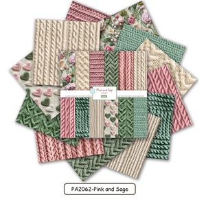 24 hojas de 6 "x 6" BOHO estilo cartulina papel para álbum de recortes - Product Image 3