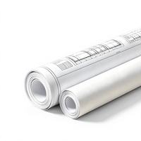 Rollo de Papel para Plotter de Alta Calidad, 24/36 Pulgadas de Ancho, Papel para Dibujo CAD, Papel para Dibujo de Ingeniería, 80gsm