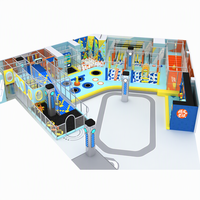 Aire de jeux intérieure haute énergie, terrain de combat Ninja, aménagement clé en main, usine source