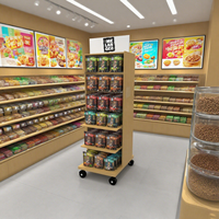 Apache Présentoir d'arachides de sol personnalisé pour snack shop