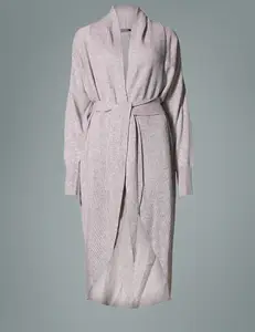 Lady Moda Cashmere Malha Robe Robe das Mulheres Por Atacado