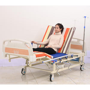 Cama de <span class=keywords><strong>Hospital</strong></span> de enfermería, económica, Manual, de acero inoxidable, con inodoro, China - Product Image 4