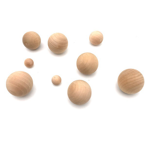 Boules décoratives <span class=keywords><strong>en</strong></span> <span class=keywords><strong>bois</strong></span> polies rondes naturelles non finies écologiques - Product Image 2