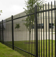 Clôture de sécurité extérieure de 1,80 m de hauteur en acier thermolaqué, montage facile avec accessoires de clôture pour maison, jardin, villa, communauté