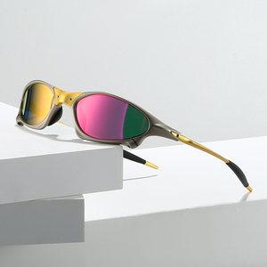 Солнцезащитные очки 2026 года: высококачественные модные очки для активного отдыха, велоспорта, ретро-дизайн, золотые, мужские, поляризованные - Product Image 2