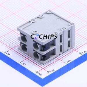 AST1050204 Spring Terminal Block Bent Lead Through Hole,P=5mm Connector 5mm 4 15A 300V - Product Image 1
