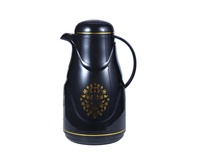 Carafe isotherme colorée à motif Ikat 1000 ml avec revêtement en verre et poignée