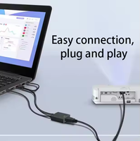 Cable Convertidor VGA a HDMI al por Mayor con Audio 1080p Full HD, Adaptador Alimentado por USB para Computadora de Escritorio, Laptop a Monitor HDTV