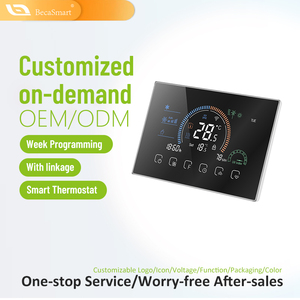 Beca-Termostato Inteligente PARA EL Hogar, Dispositivo Inteligente con WiFi, Modbus y Pantalla Táctil, Normalmente Programable, Ideal para Ventiladores de Ahorro de Energía de Hospitales, 2 Unidades - Product Image 2