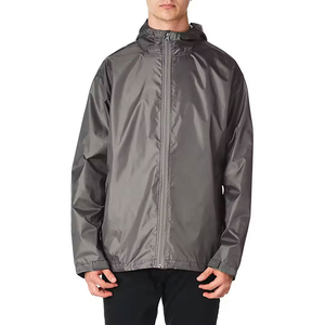 2025 extérieur hommes toile sport coupe-vent veste sport décontracté fermeture éclair avec col montant OEM pulvérisation conception pour l'alpinisme - Product Image 4