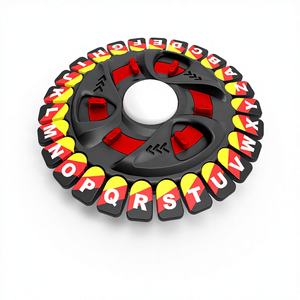 Jeu de société familial rapide 26 lettres pour courses de mots et apprentissage du temps, jouets en plastique pour enfants, vente en gros - Product Image 1