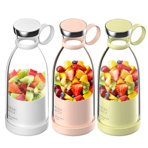 Liquidificadores elétricos para smoothiie, frascos e liquidificadores portáteis sem fio com 350ml para carregamento, mini espremedor portátil - Product Image 1