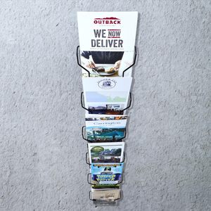 <span class=keywords><strong>Wall</strong></span> Mount hiển thị cho bưu thiếp túi dọc 4x6 ''chủ thẻ 6 túi dây chủ thẻ tùy chỉnh chấp nhận - Product Image 4