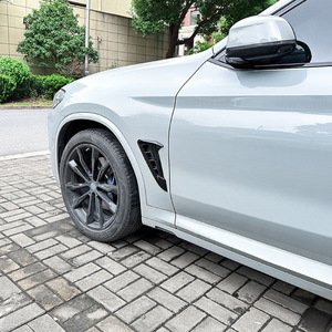 Bmw X3 X4 G01 G02 M Sport 2018+ Air Vent Fender <b>Decal</b> Piano Black Carbon Fiber Texture Abs <b>Car</b> Stickers Front - Product Image 1