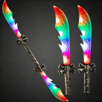 Épée lumineuse LED YT Pirate, jouet promotionnel, cadeaux, épée clignotante avec poignée pour Halloween et fêtes