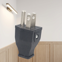 Adaptateur de cordon d'alimentation Thaïlande USA Canada 15A 125V Utilisation industrielle Mise à la terre standard Prise électrique à 3 broches en cuivre nickelé
