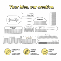 Ume Fashion – Accessoires capillaires personnalisés pour femmes, ensemble pince à cheveux et peigne en acétate mat avec logo personnalisé, idéal pour les salons de coiffure et les soins capillaires