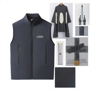 Chaleco de Trabajo Personalizado con Logotipo OEM, Chaqueta Impermeable de Secado Rápido para Otoño, Uniforme de Empresa, Ropa de Trabajo para Hombre, Lona Suave - Product Image 3