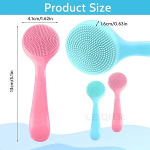 Brosse nettoyante visage personnalisée avec logo, éponge de bain exfoliante, masseur facial, brosse de dos, brosse corporelle - Product Image 2