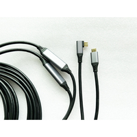 Cable de Extensión USB C Utech de 32 pies con Amplificador de Señal, Blindaje Trenzado de PVC/TPE para Laptop, PC, Cámara, VR, SSD, Alta Velocidad