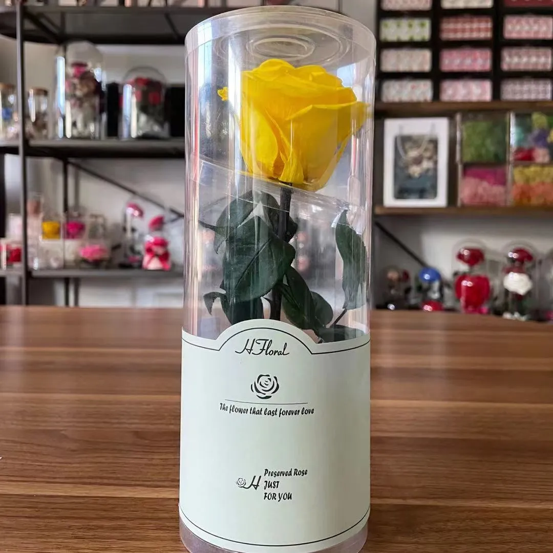 Tube de roses à longue tige, 24 cm, fausses fleurs, qualité supérieure, pour la fête des mères, pour un cadeau de saint-valentin, prix d'usine