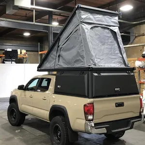 עם Rooftent בדרגה גבוהה פלדה כפולה Cab 4x4 מיטת כובע צילינדר חופה עבור טויוטה Hilux gwm פאו פורד ריינג 'ר Raptor