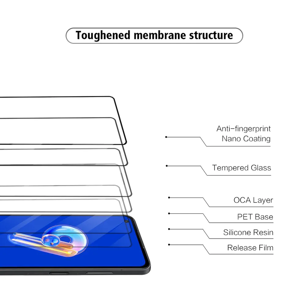 Asus Zenfone 9 Tempered Glass Screen Protector 5