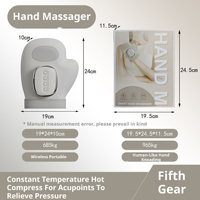 Masseur de main Multi-Tech Pinrenen ST-1802 avec contrôle de la minuterie, airbag à trois segments pour la séparation des doigts, massage Hegu par zones divisées