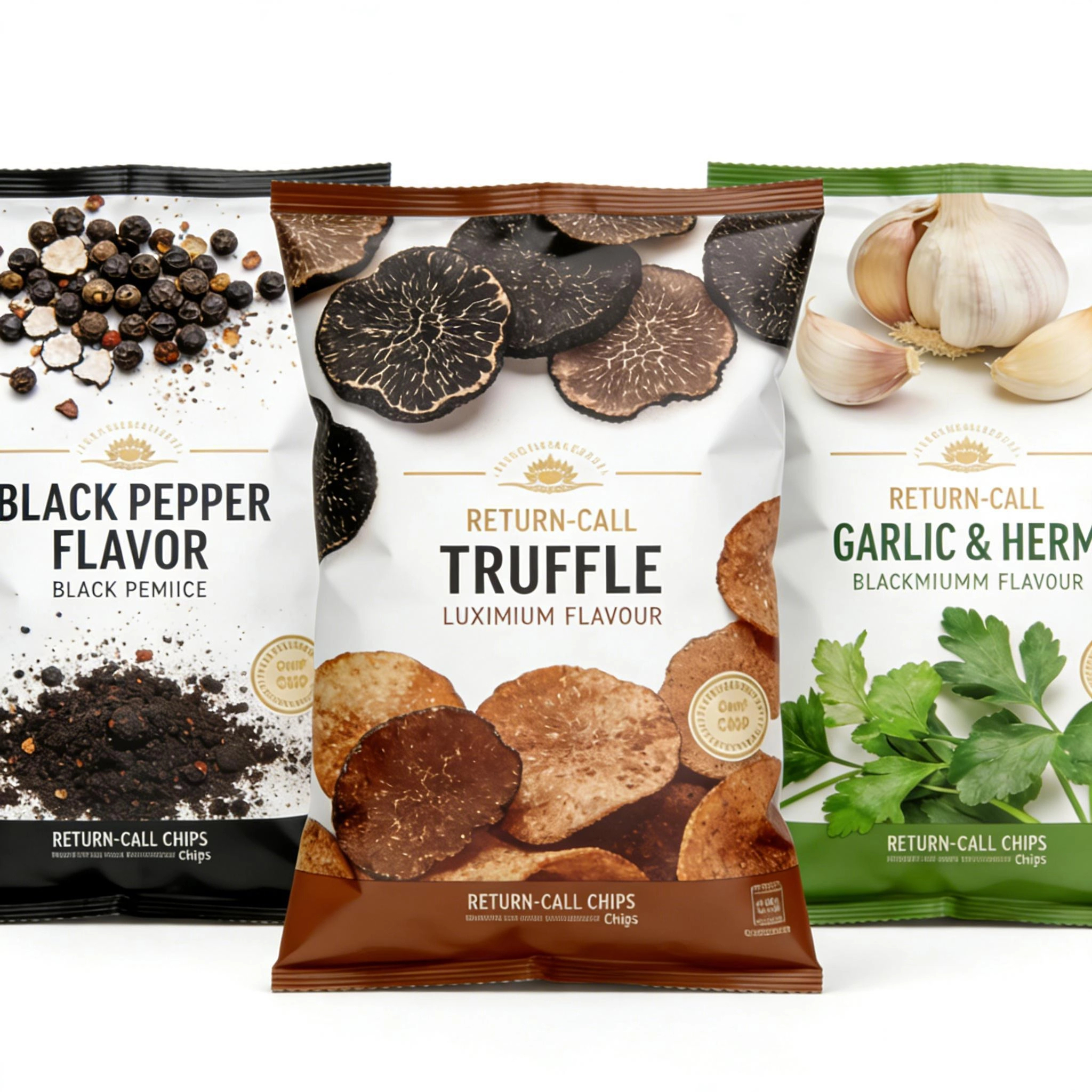 Customized Digital Printing Food Packaging Aluminum Foil Laminated Plastic Pouch Back Seal Bag For Potato Chips