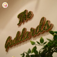 JAGUARSIGN Fabricant Personnalisé Moss Channel Signs Lettre Société Moss Wall Sign Logo Décoration Intérieure