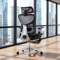 Chaises de bureau ergonomiques en mesh de luxe pour cadres, mobilier de direction moderne personnalisé, support lombaire réglable, chaise pivotante à 360°