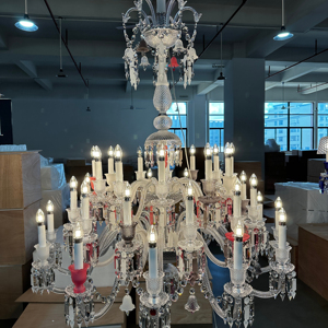 Lustre de luxe <span class=keywords><strong>Baccarat</strong></span> en cristal décor ecclesia hôtel villa ecclesia ECOJAS - Product Image 1