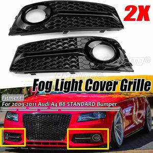 ตะแกรงครอบไฟตัดหมอกหน้ารถยนต์ 2 ชิ้น สำหรับ Audi A4 B8 STANDARD Bumper ปี 2009 2010 2011 - Product Image 1